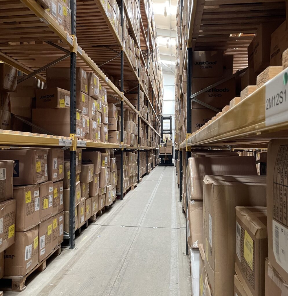 Warehouse shelving